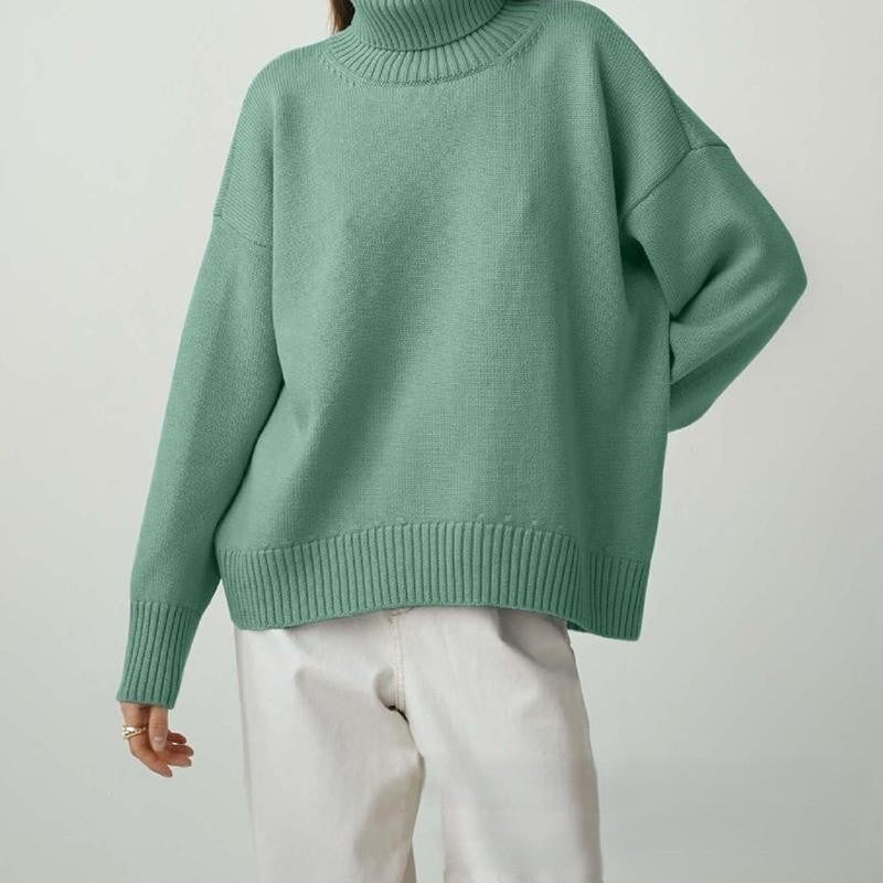 Einfarbiger Rollkragenpullover – Vielseitig & Bequem