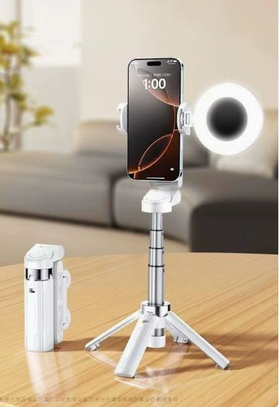 JC-25 Bluetooth Selfie-Stick & Stativ – Ausziehbar, Anti-Shake, mit/ohne LED