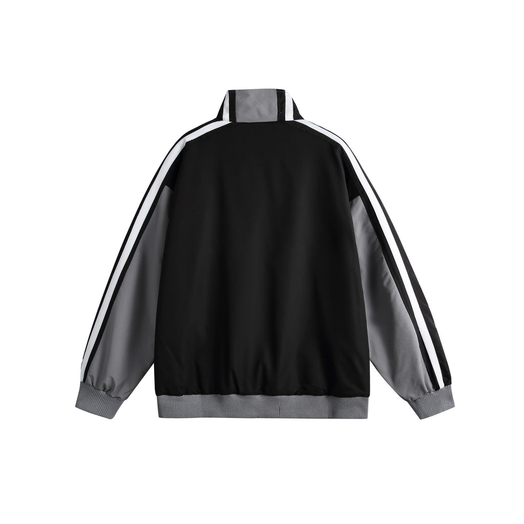 Colorblocking Jacke mit Stehkragen – Locker & Modern