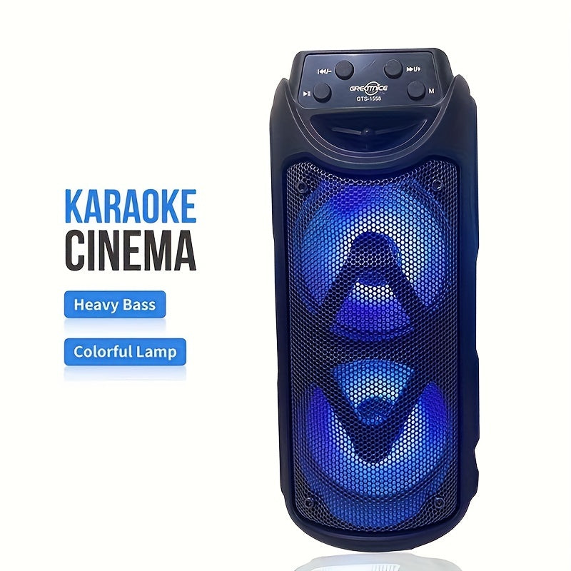 Portabler Outdoor-Bluetooth-Lautsprecher mit LED-Beleuchtung