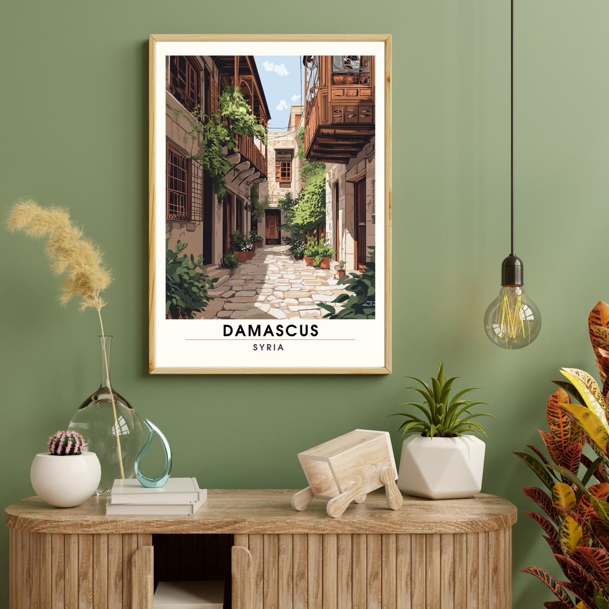 Affiche Damas | Poster mural Syrie | Affiche Syrie
