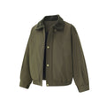 Herren Vintage Lapel Jacke Zweiteilig – Dicke Baumwolljacke Streetwear