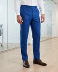 Herrenhose Kobaltblau Tailored Wollmix – Slim Fit