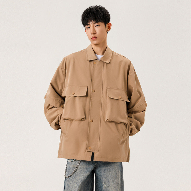 Herren Hemdjacke im Vintage Workwear Stil – Casual