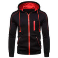Herren Fleece Kapuzenpullover mit Reißverschluss – Casual