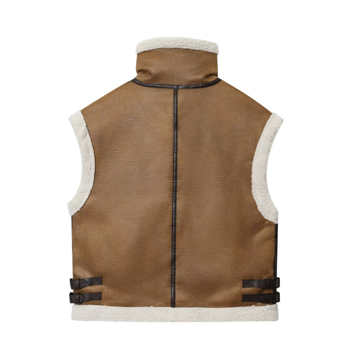 Damen Kunstshearling Lederweste – BYMANYC ® New York