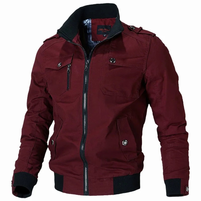 Herren Bomberjacke Casual – Windbreaker im Military Style
