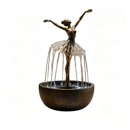 Ballerina Wasserfall Bluetooth Lautsprecher – Deko-Brunnen mit Sound