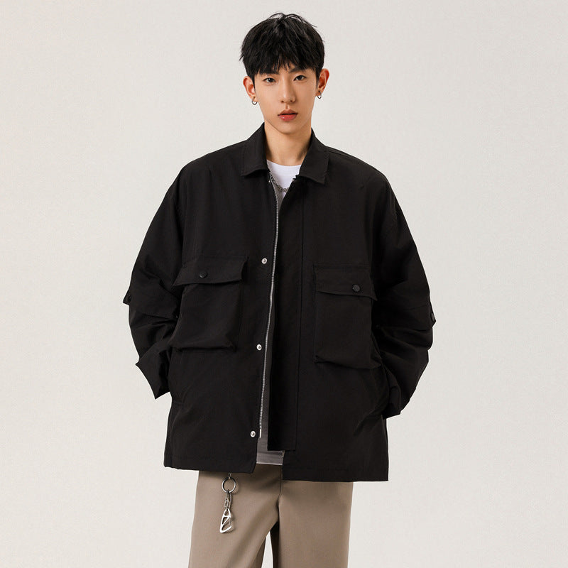 Herren Hemdjacke im Vintage Workwear Stil – Casual