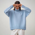 Einfarbiger Rollkragenpullover – Vielseitig & Bequem