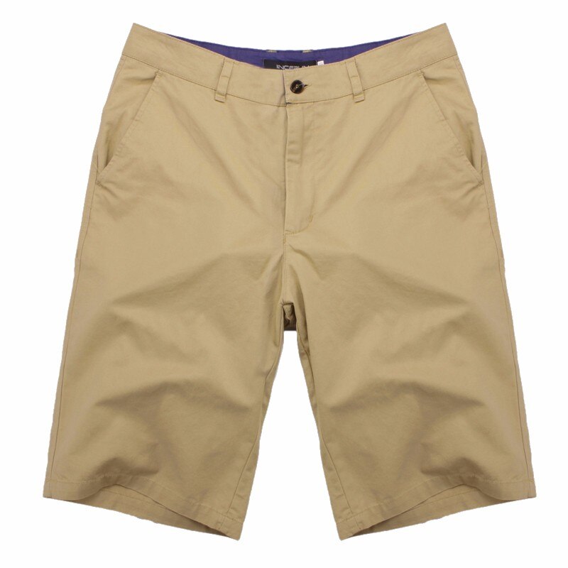 Lässige Herren-Sommershorts aus Baumwolle – Knienlang mit Reissverschluss
