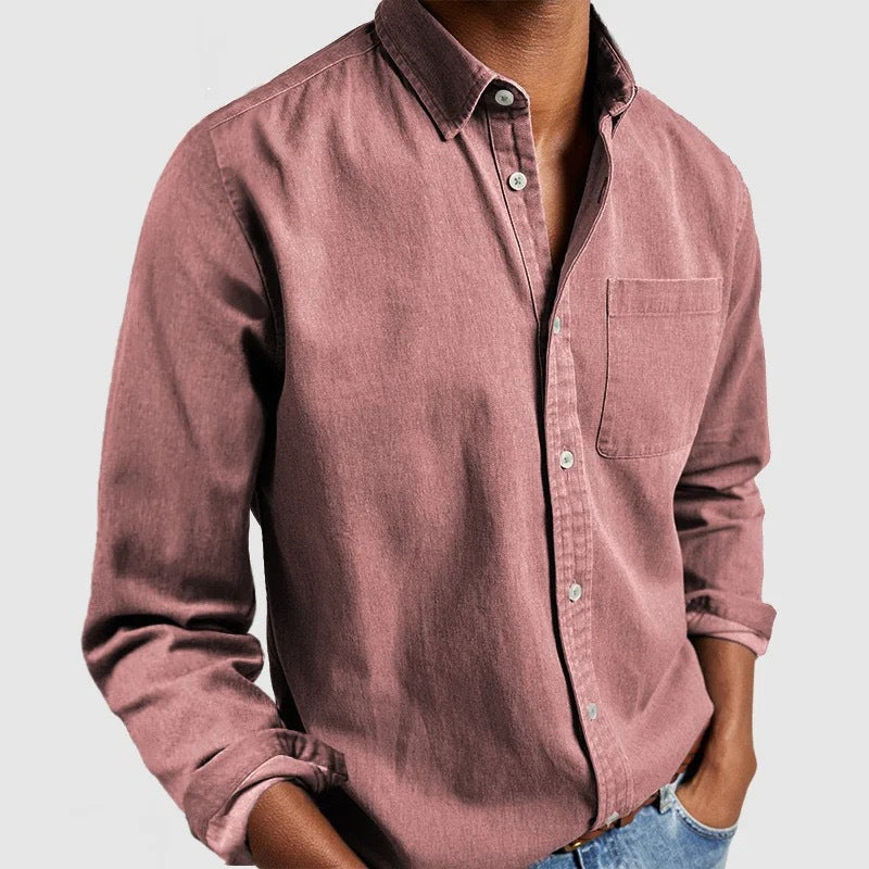 Herren Kapuzenhemd Oversized – Casual Langarmshirt für Freizeit & Zuhause