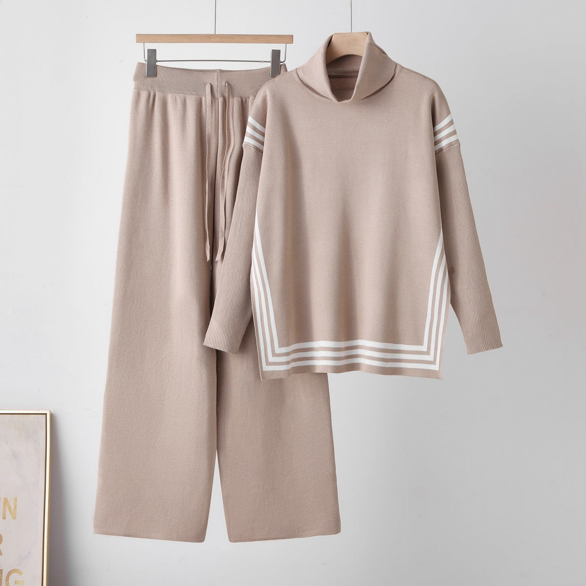 Damen Zweiteiler – Rollkragenpullover & Hose im Set