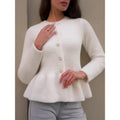 Elegante Tweed-Strickjacke Damen – Korean Style & Vielseitig