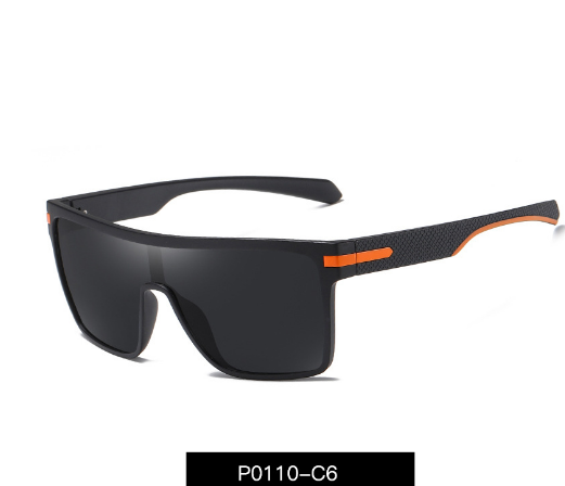 45993 Plastic Titanium Polarized One Lens Sunglasses Men Women Fashion UV400