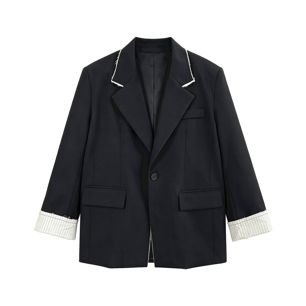 Colorblock Blazer Damen mit Reverskragen – Eleganter Büroolook