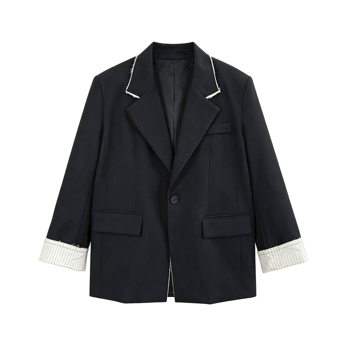 Colorblock Blazer Damen mit Reverskragen – Eleganter Büroolook