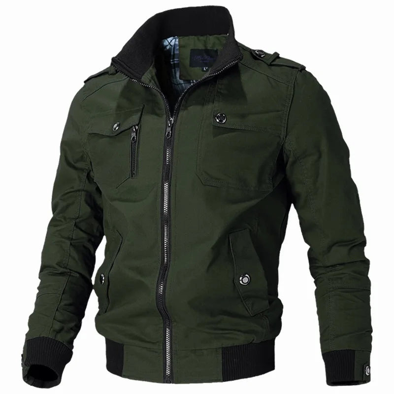 Herren Bomberjacke Casual – Windbreaker im Military Style