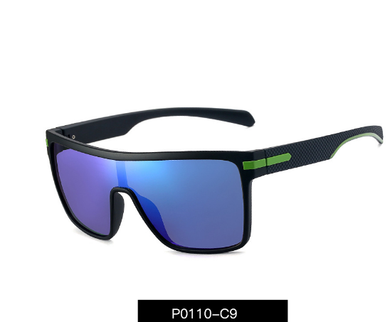 45993 Plastic Titanium Polarized One Lens Sunglasses Men Women Fashion UV400