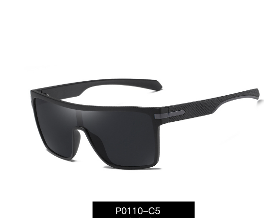 45993 Plastic Titanium Polarized One Lens Sunglasses Men Women Fashion UV400