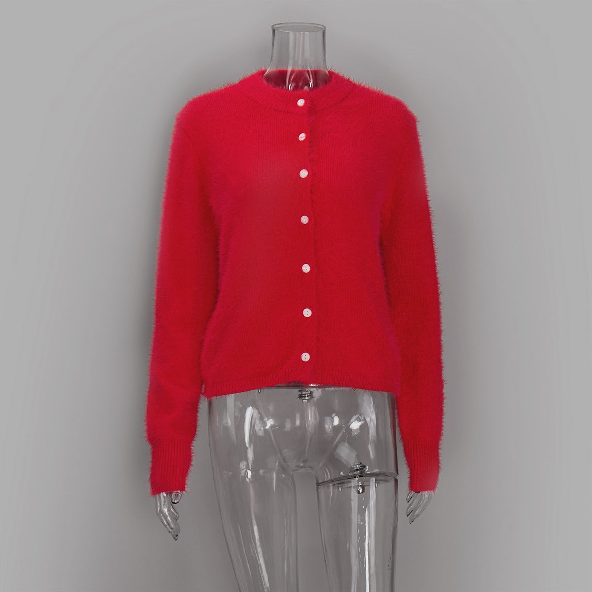Slim-Fit Pullover Damen – Langarm Rundhals in 6 Farben