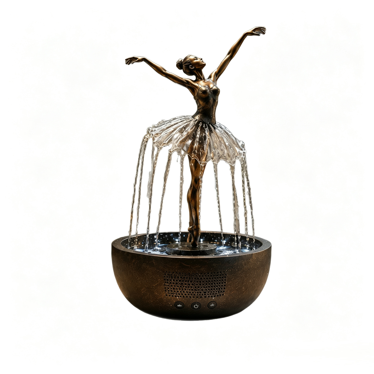 Ballerina Wasserfall Bluetooth Lautsprecher – Deko-Brunnen mit Sound