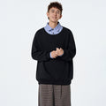 Mock Two-Piece Polo Shirt for Men, Autumn Fashion Brand College Style Turn-Down Collar Sweatshirt Inner Layer Top Underwear