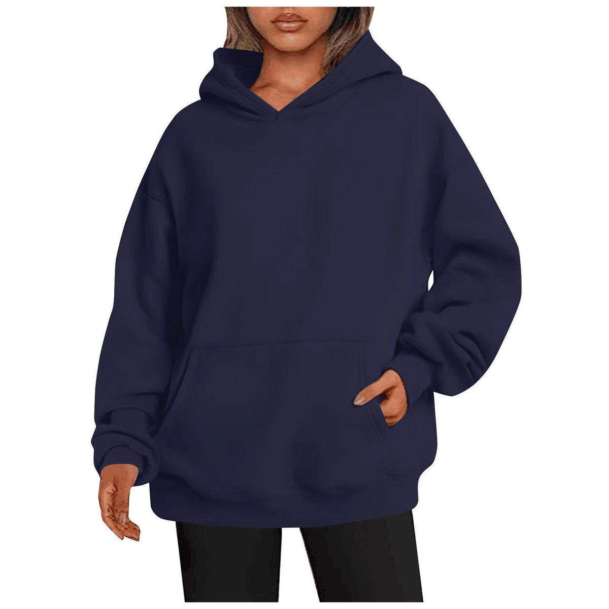 Causal Fashion Hoodie for Men and Women Solid Color Sweatshirt Autumn Winter Casual Style Unisex Design