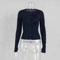Slim-Fit Strickpullover Damen – Langarm Rundhals in 10 Farben