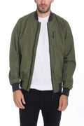 Herren Vinyl Windbreaker – Wasserabweisende Slim Fit Jacke mit Reissverschluss