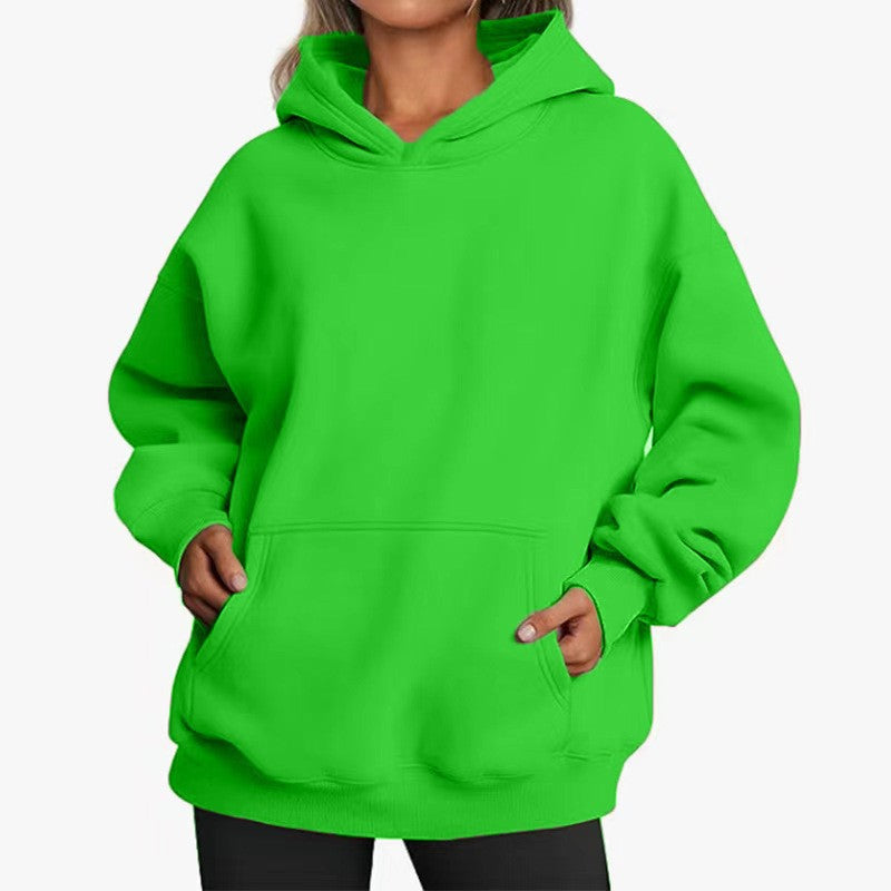Causal Fashion Hoodie for Men and Women Solid Color Sweatshirt Autumn Winter Casual Style Unisex Design