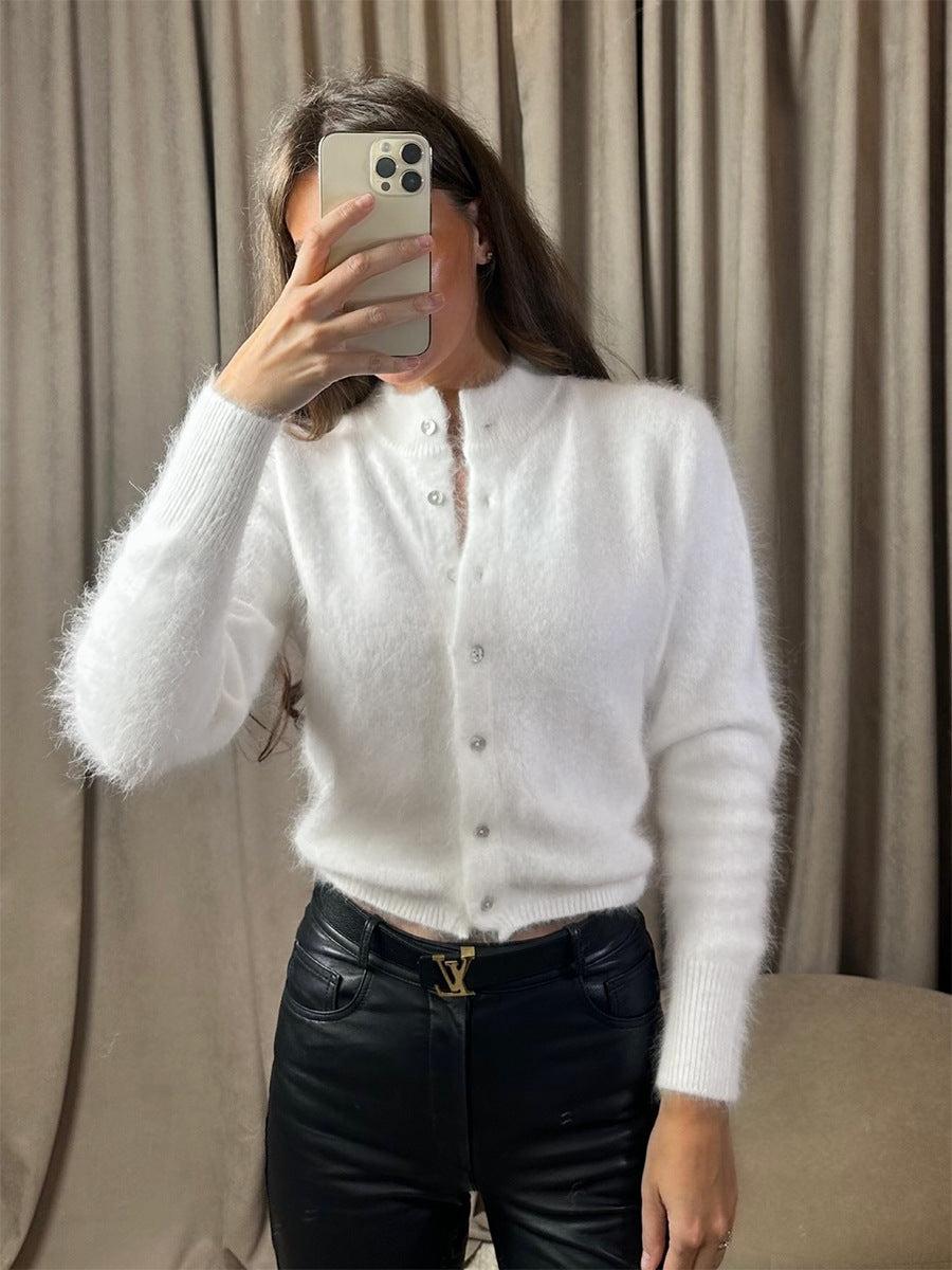 Slim-Fit Pullover Damen – Langarm Rundhals in 6 Farben
