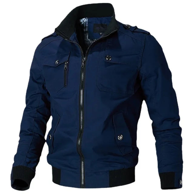 Herren Bomberjacke Casual – Windbreaker im Military Style