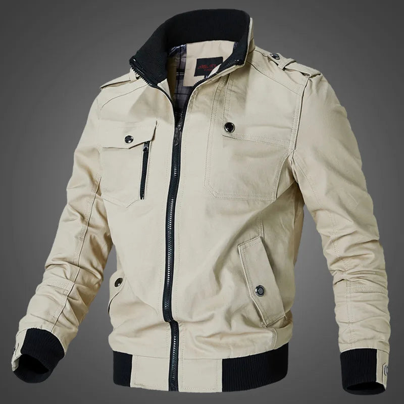 Herren Bomberjacke Casual – Windbreaker im Military Style