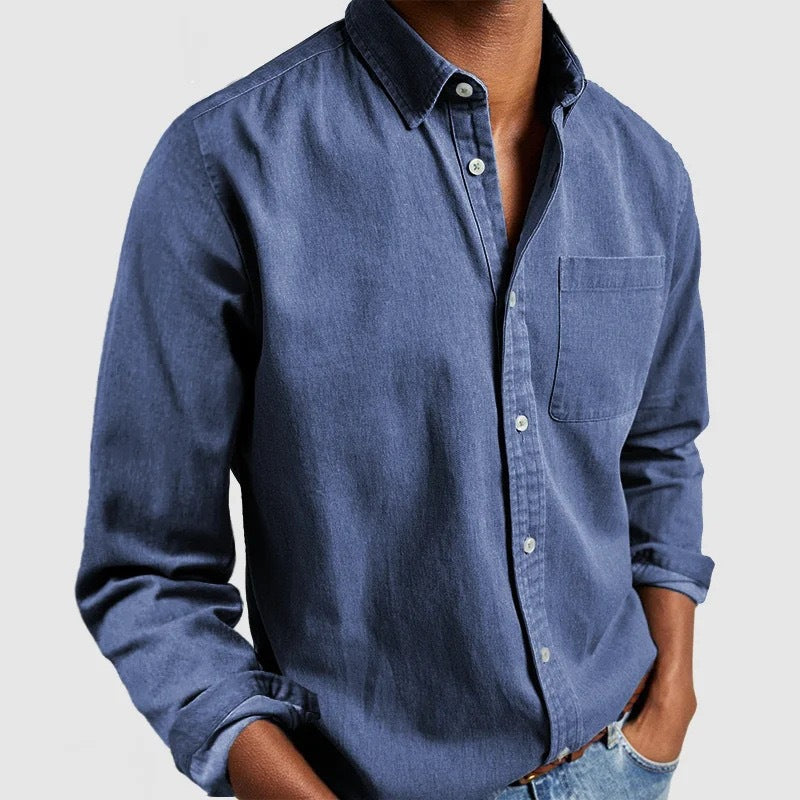 Herren Kapuzenhemd Oversized – Casual Langarmshirt für Freizeit & Zuhause