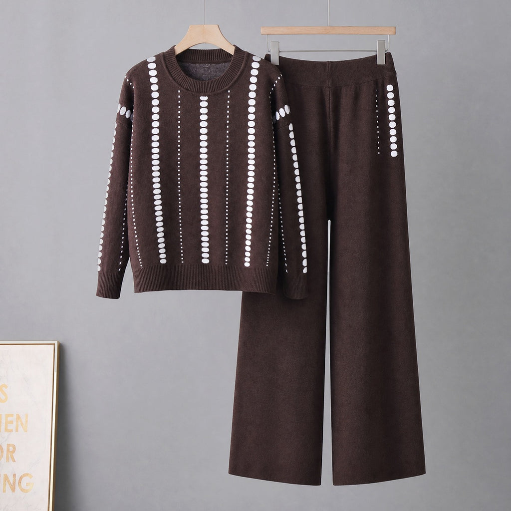 Damen Zweiteiler – Pullover & Weithose im Set