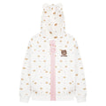 Damen Teddybär Kapuzen-Sweatjacke – Anime Print Cardigan Loose Fit