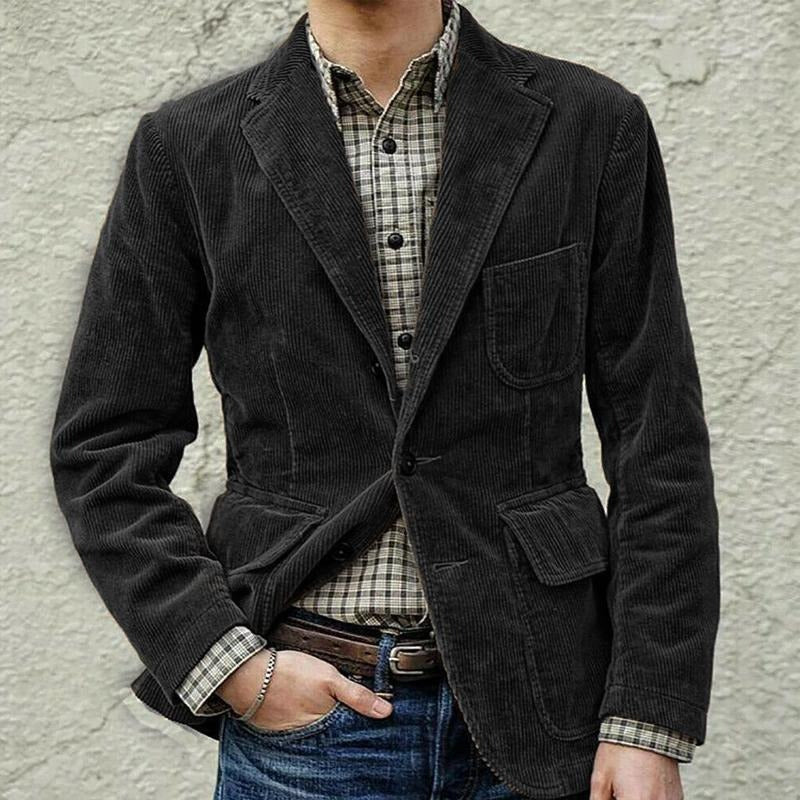 Herren Freizeitjacke – Casual Webstoff-Jacke mit Taschen in 4 Farben