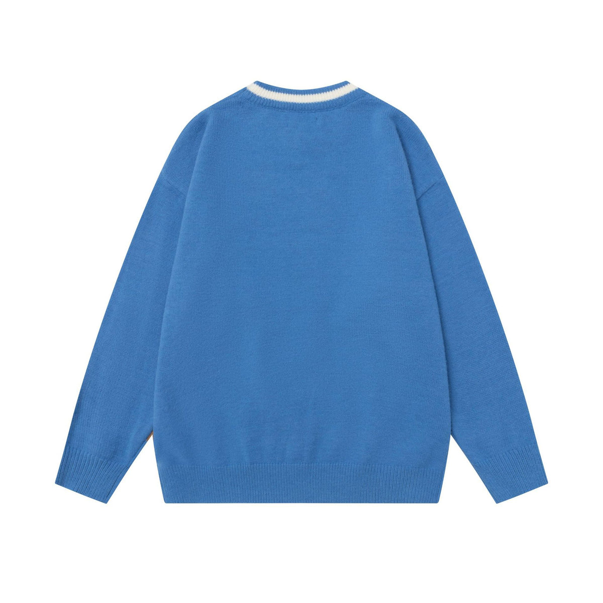 Hunde-Pullover mit Muster – Schwarz & Blau, S–XL