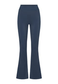 Damen UV-Flare-Leggings mit Sculpt-Effekt und Doppelbund – Midnight Blue (UPF 50)