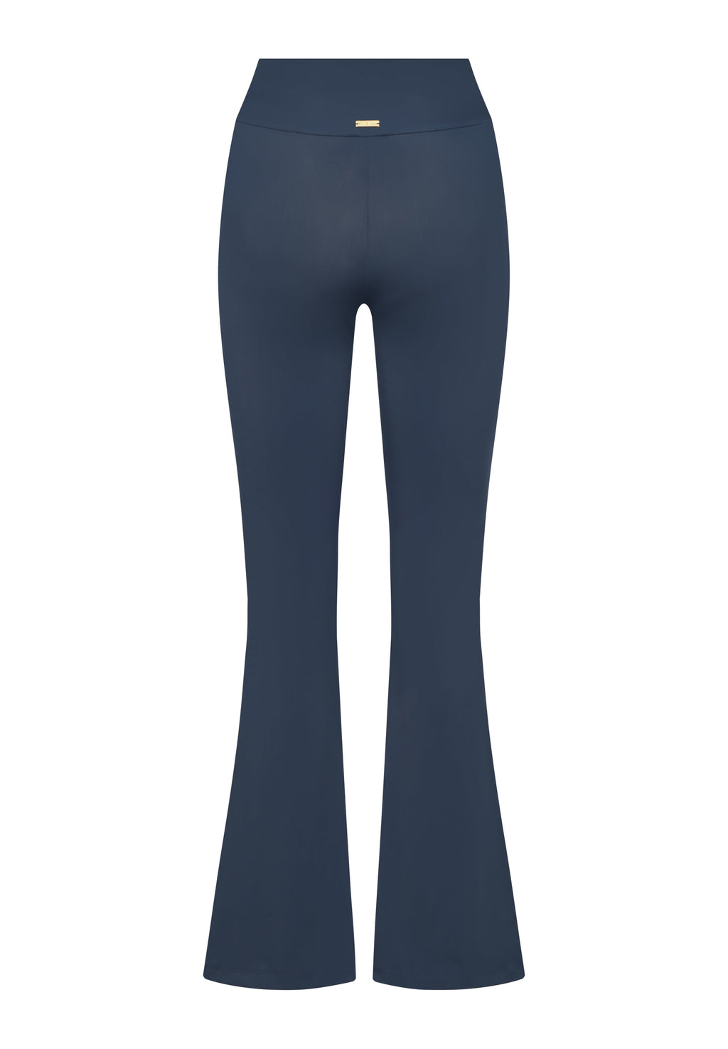 Damen UV-Flare-Leggings mit Sculpt-Effekt und Doppelbund – Midnight Blue (UPF 50)