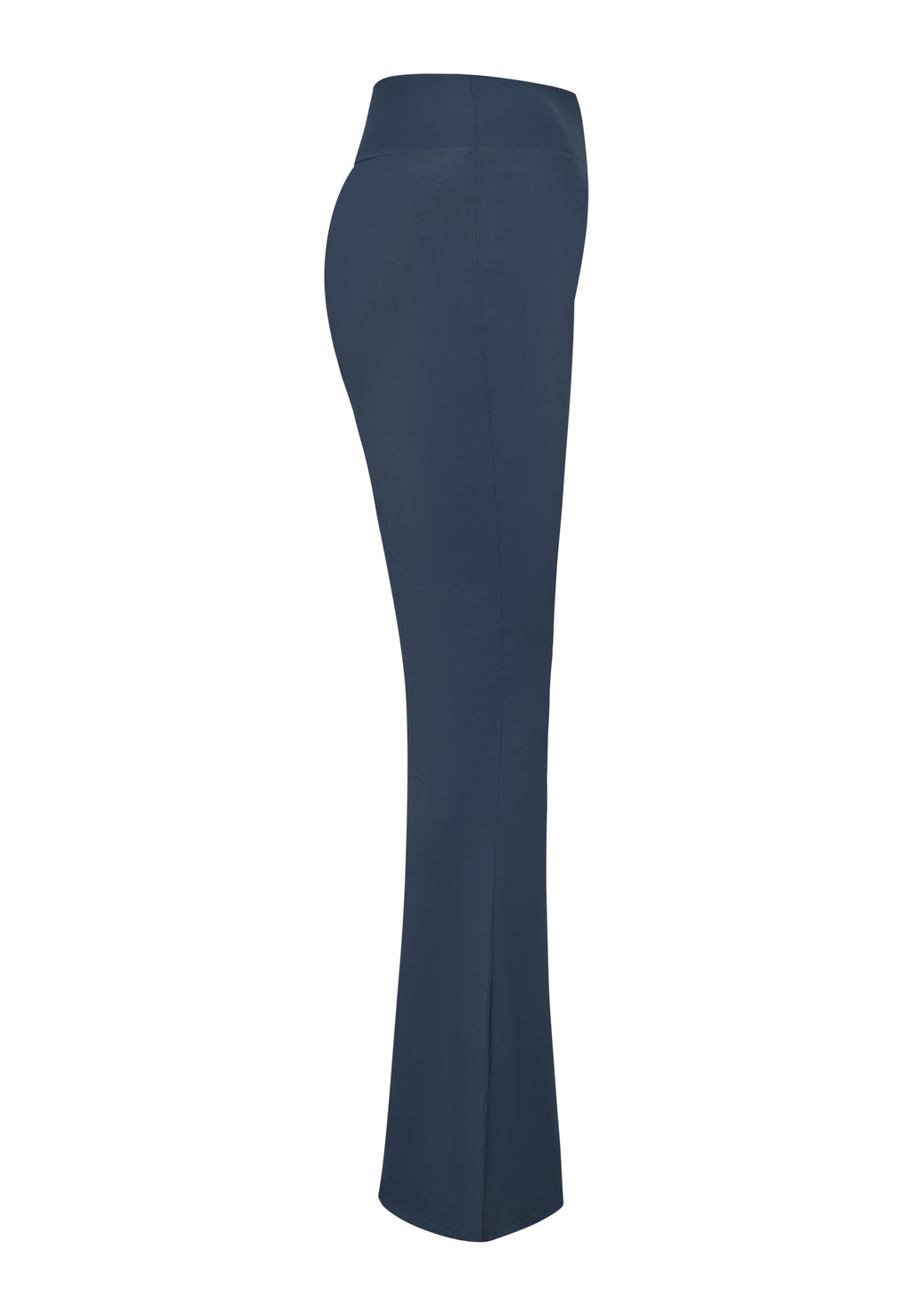 Damen UV-Flare-Leggings mit Sculpt-Effekt und Doppelbund – Midnight Blue (UPF 50)