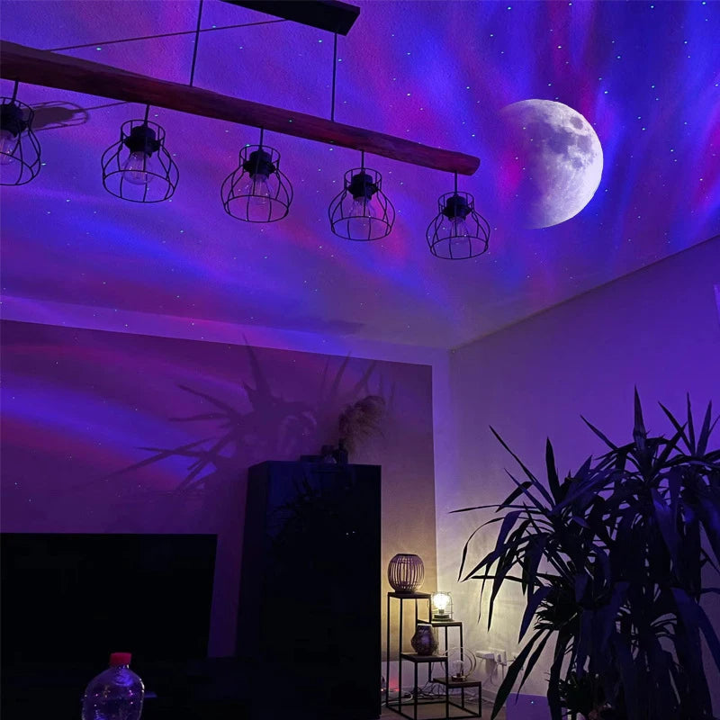 Nordlicht Sternenhimmel Projektor – LED Galaxie & Aurora Borealis für Zuhause