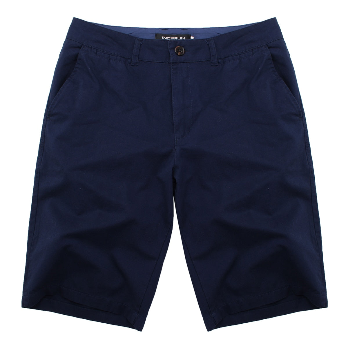 Lässige Herren-Sommershorts aus Baumwolle – Knienlang mit Reissverschluss