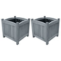 Hochbeet 2er-Set – 30 × 30 × 30 cm, Massivkiefer | Garten & Terrasse