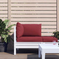 Palettenkissen 3er-Set – Oxford-Stoff, Weinrot | Garten & Terrasse