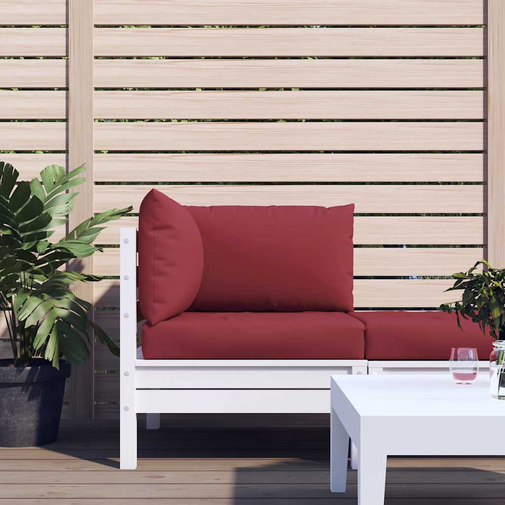 Palettenkissen 3er-Set – Oxford-Stoff, Weinrot | Garten & Terrasse