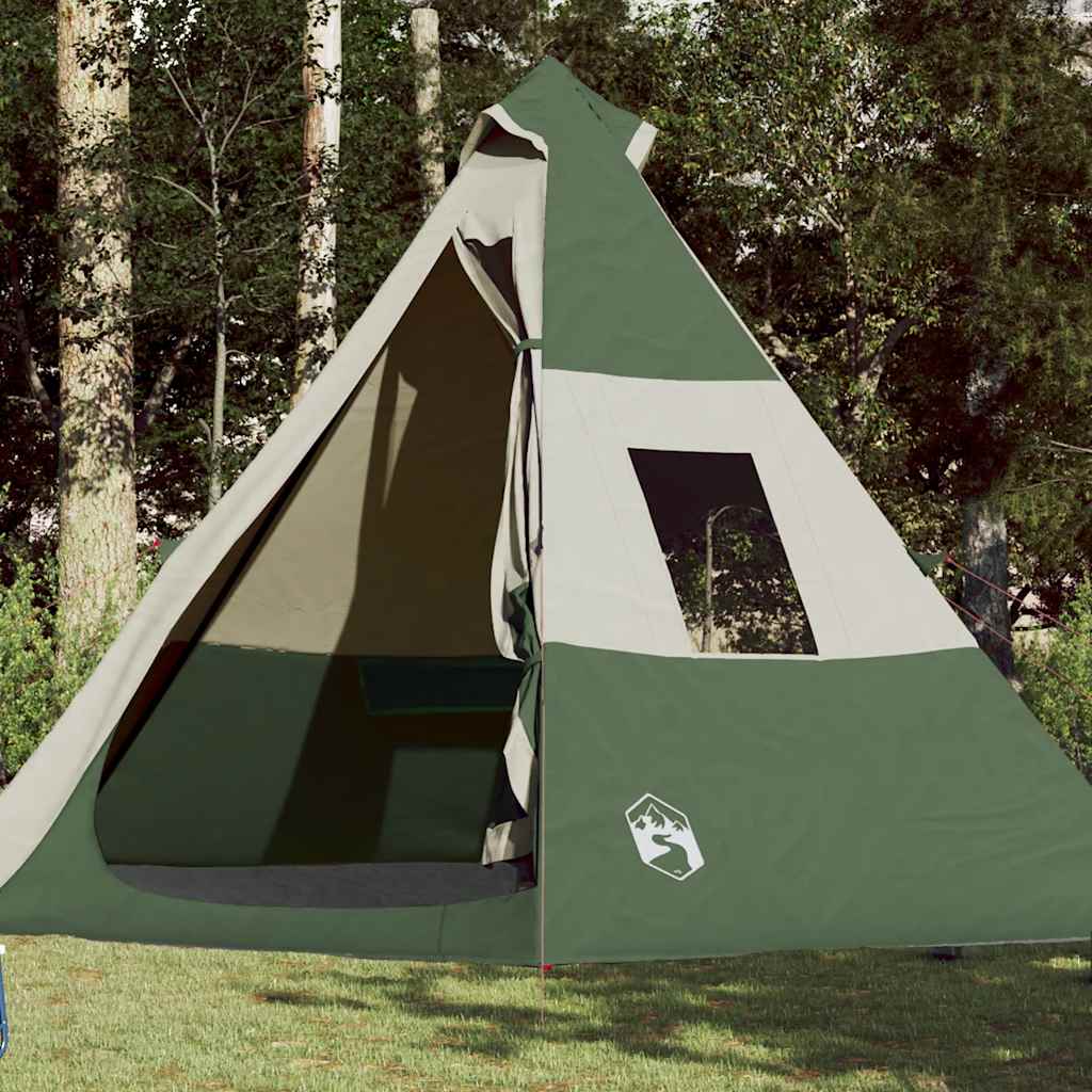 VidaXL Tipi-Zelt für 7 Personen – Wasserdicht | Grün