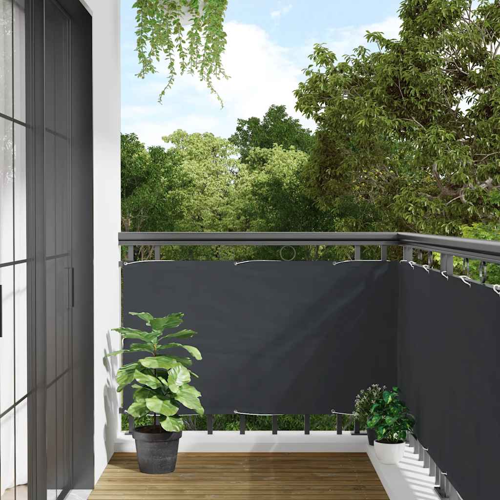 Vidaxx balcony screen 600x120 cm PVC anthracite