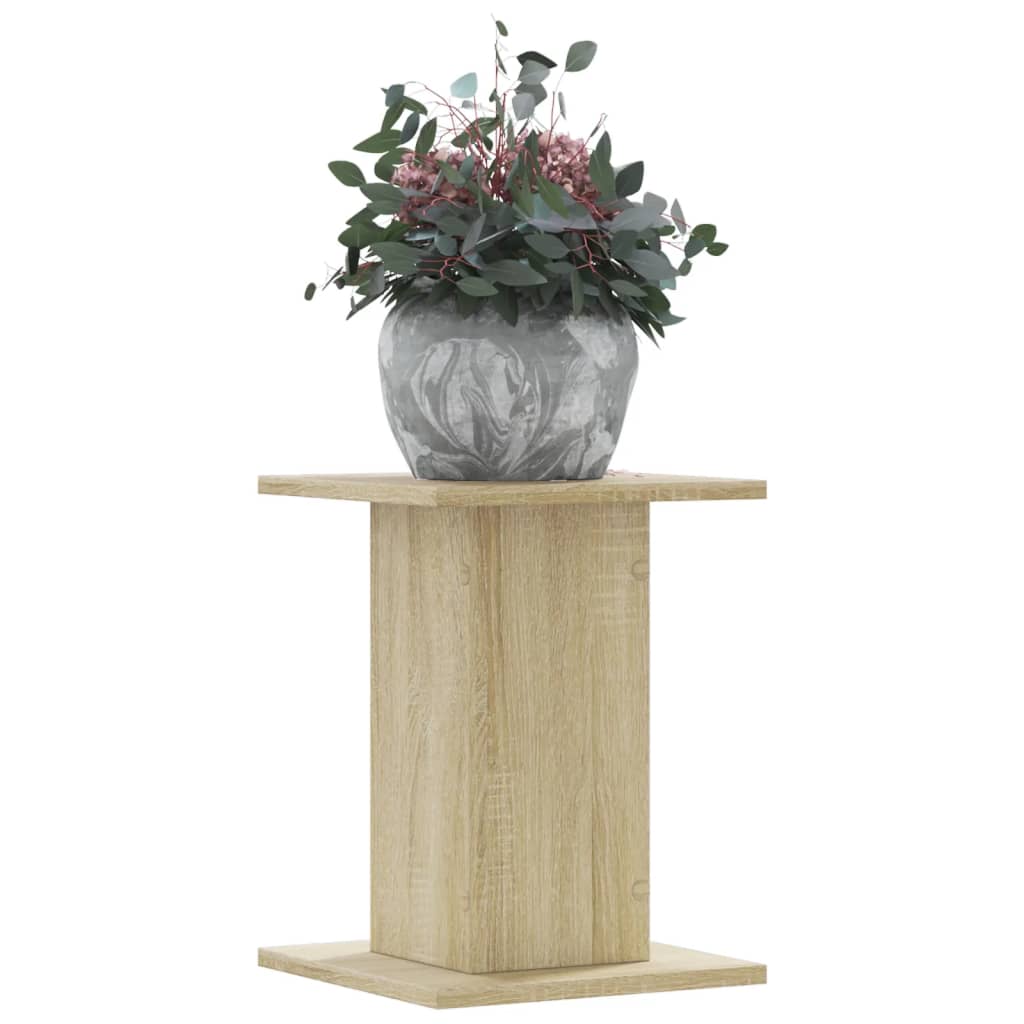 VidaXL Pflanzenständer 2er-Set – 30x30x40 cm, Holzwerkstoff, Sonoma-Eiche